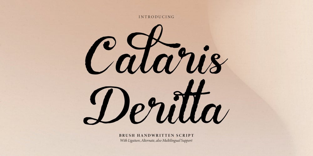 Calaris Deritta font