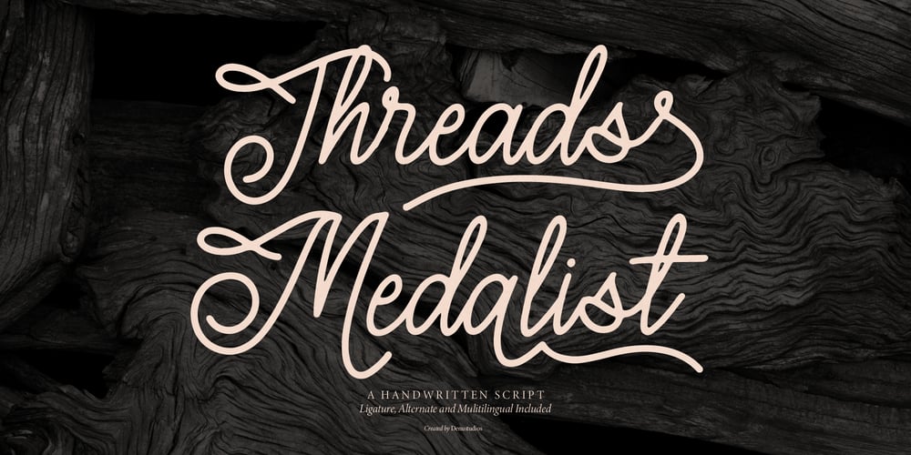 Threads Medalist font