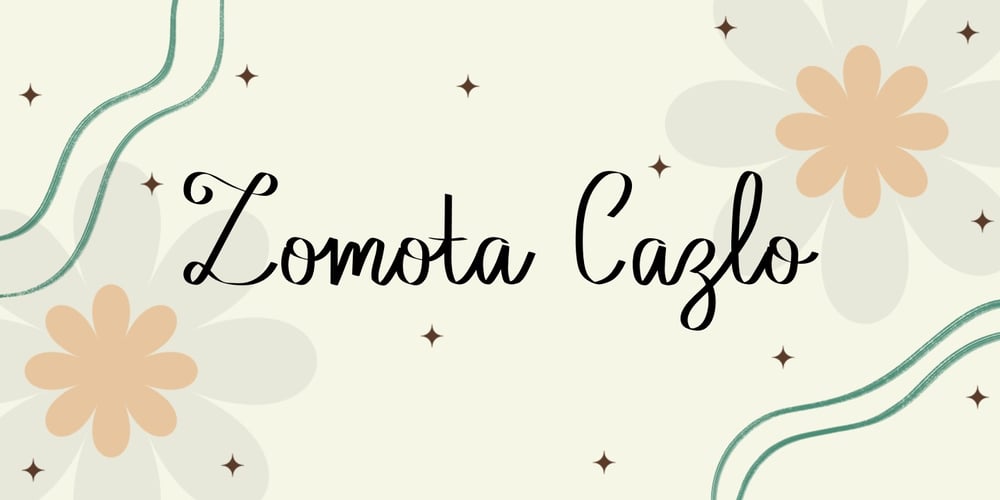 Zomota Cazlo font