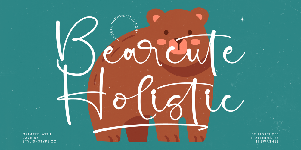 Bearcute Holistic font