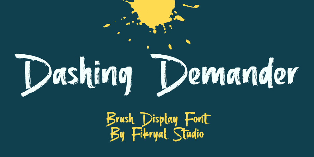 Dashing Demander font
