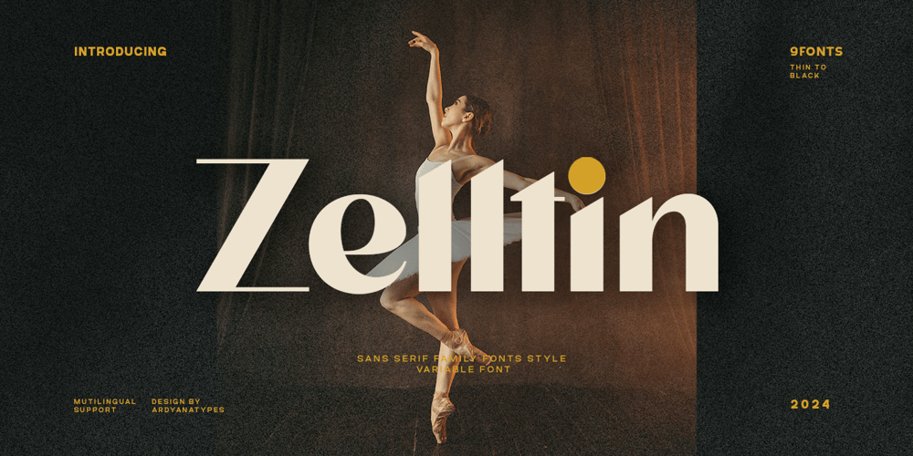 Zelltin font