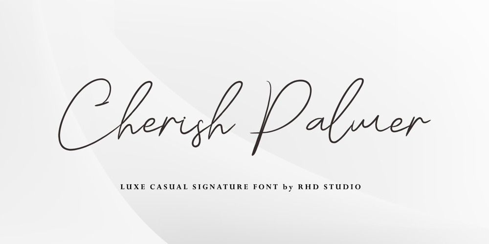 Cherish Palmer font