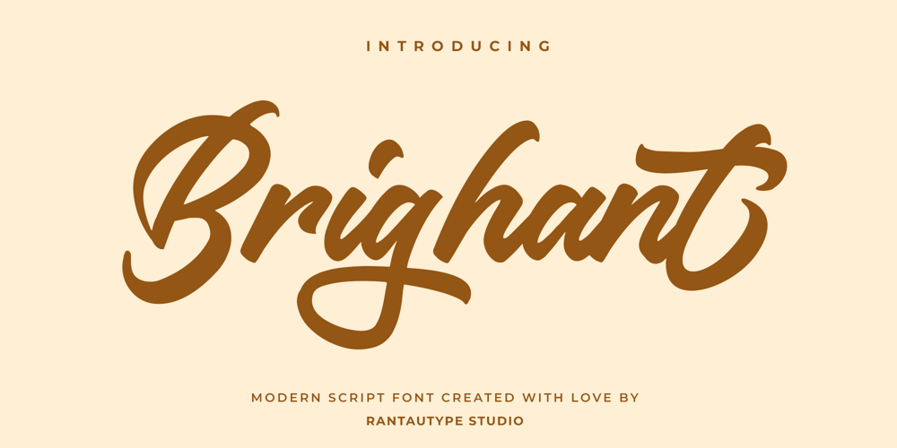Brighant font