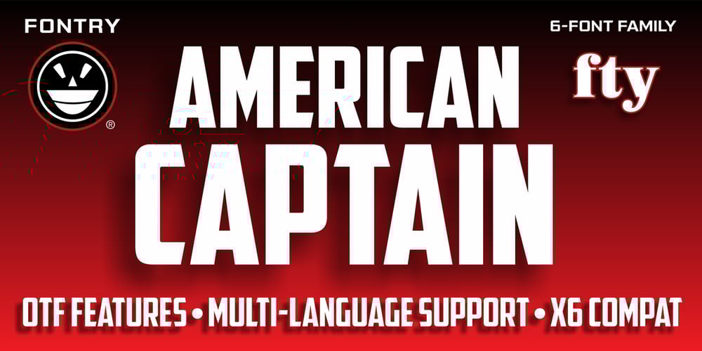 American Captain font