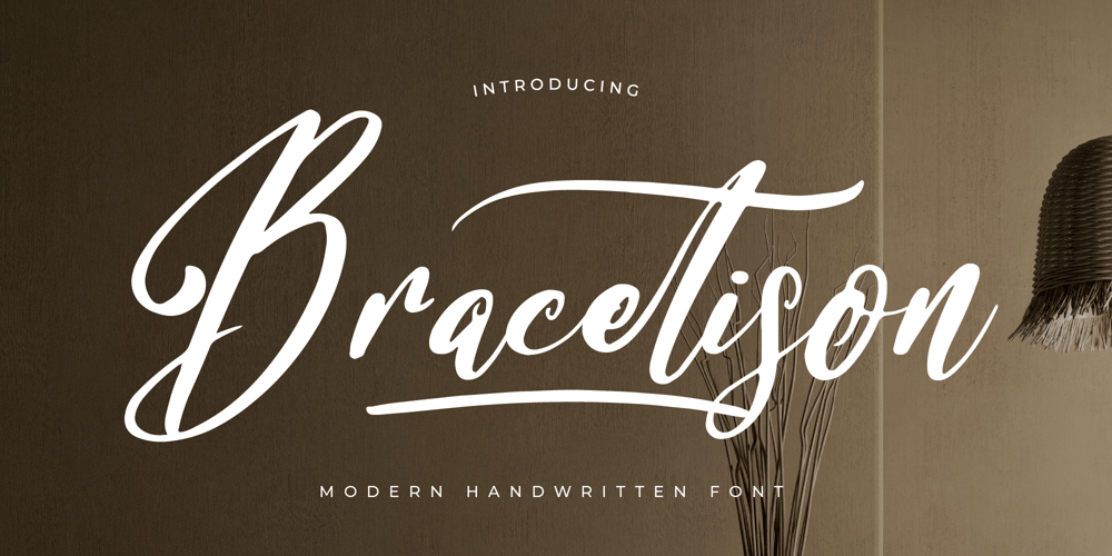 Bracetison font
