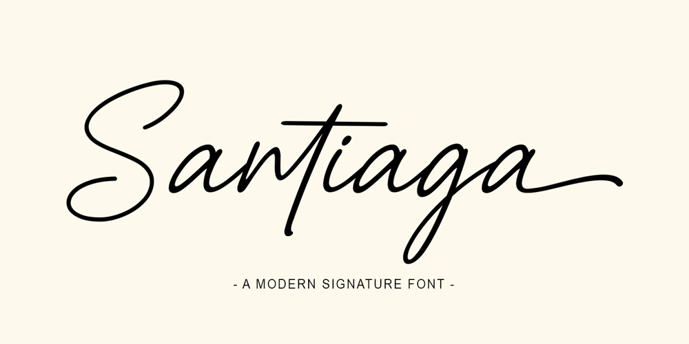 Santiaga font