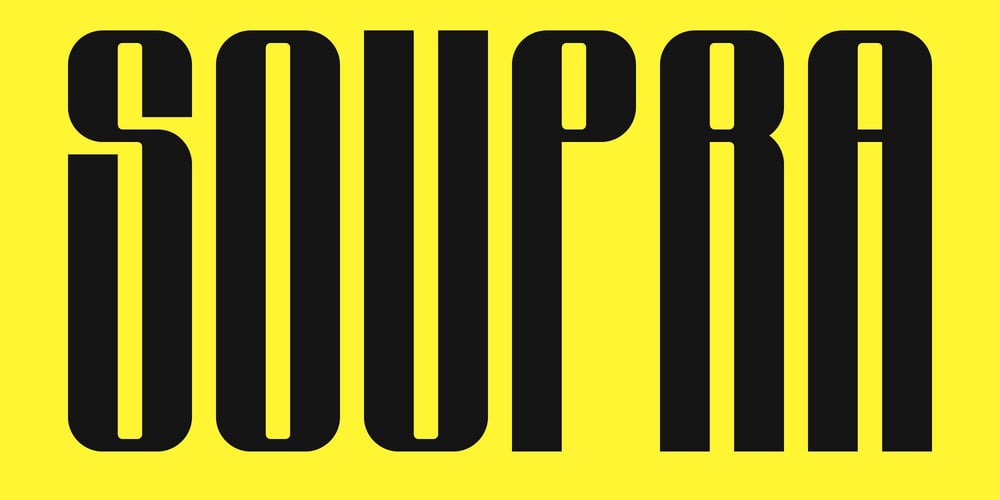 Soupra font