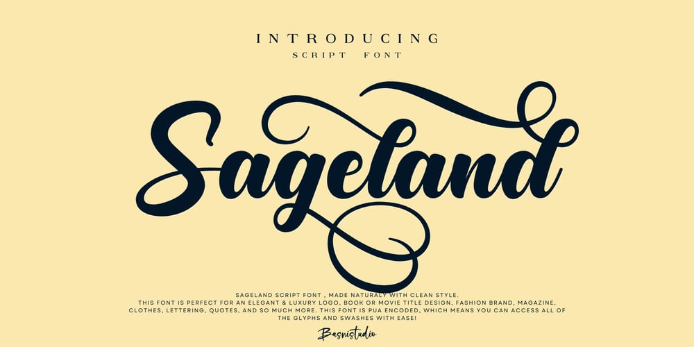 Sageland font