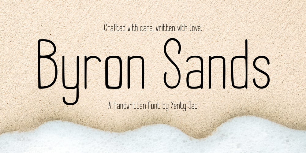 Byron Sands YJC font
