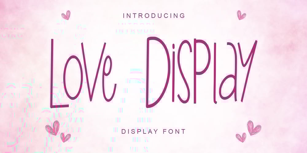 Love Display font