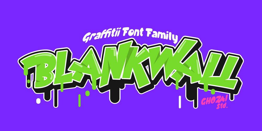 Blankwall font