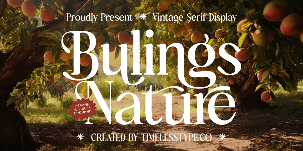 Bulings Nature font
