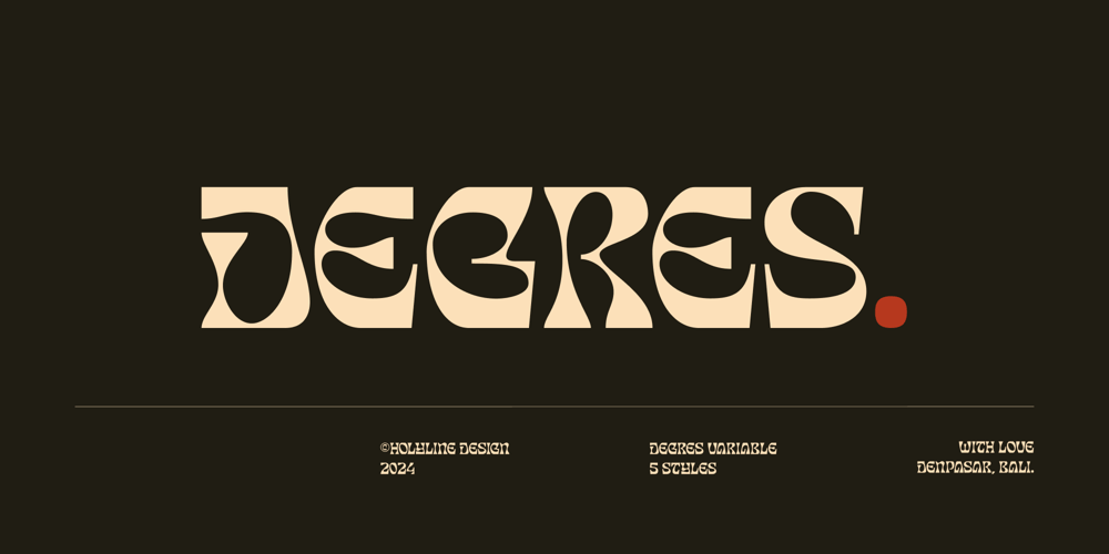 Degres font