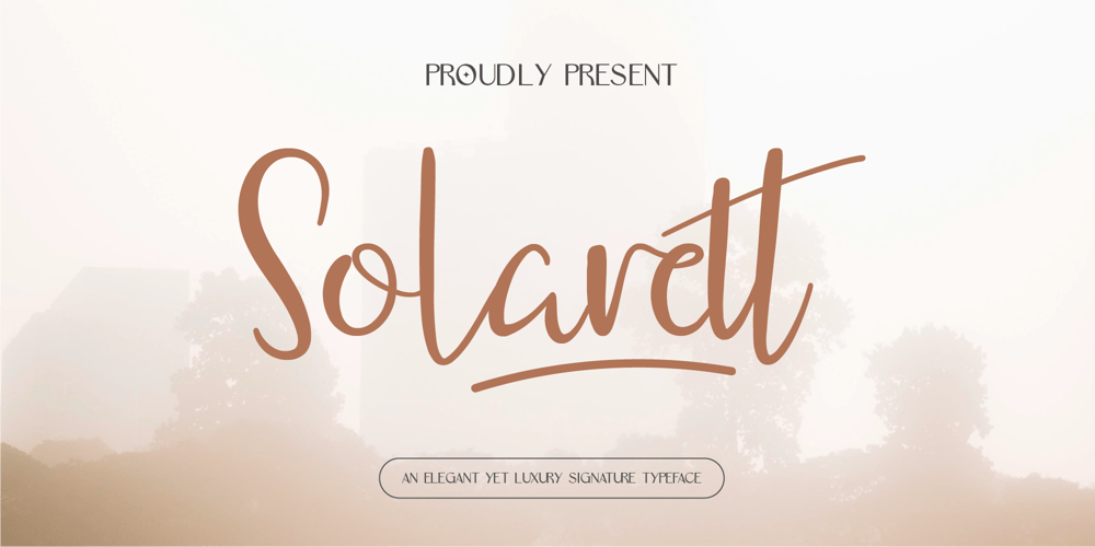 Solarett font