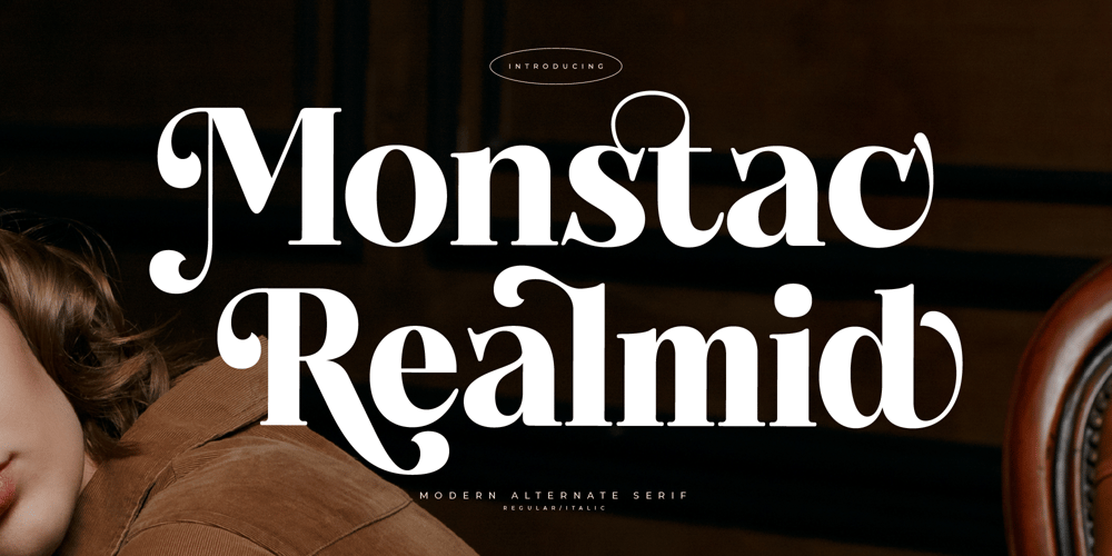 Monstac Realmid font