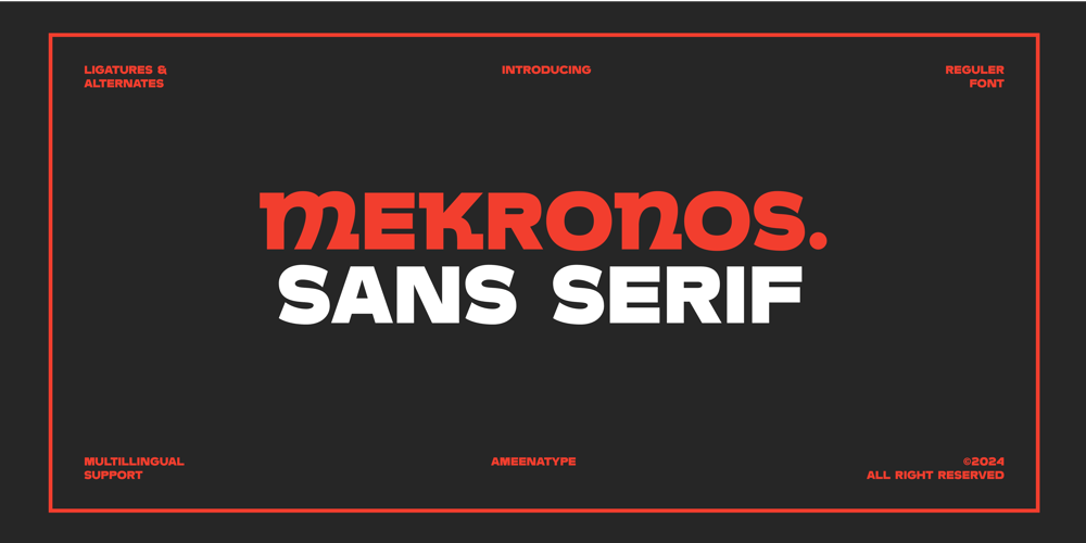Mekronos font