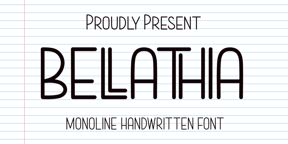 Bellathia font