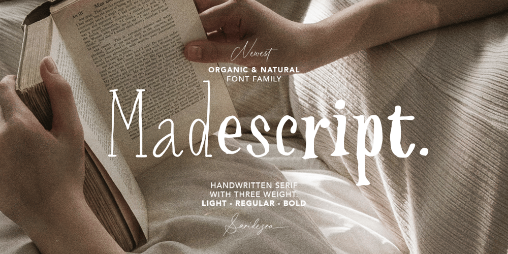 Madescript font