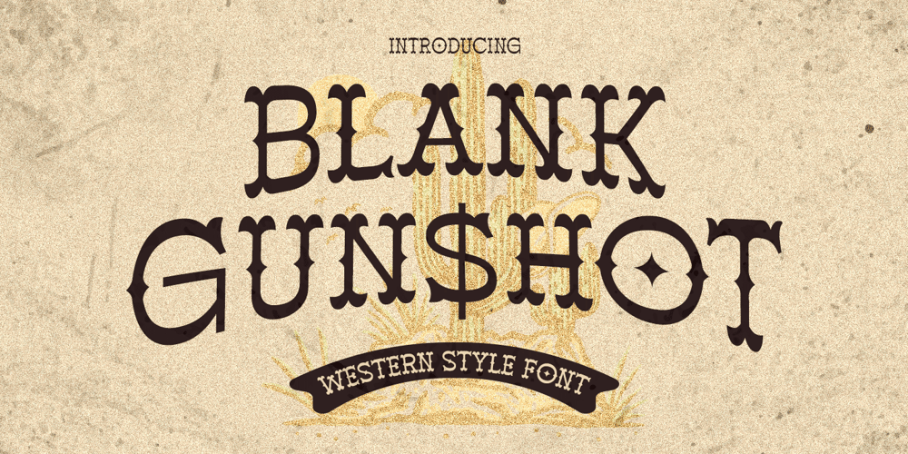 Blank Gunshot font