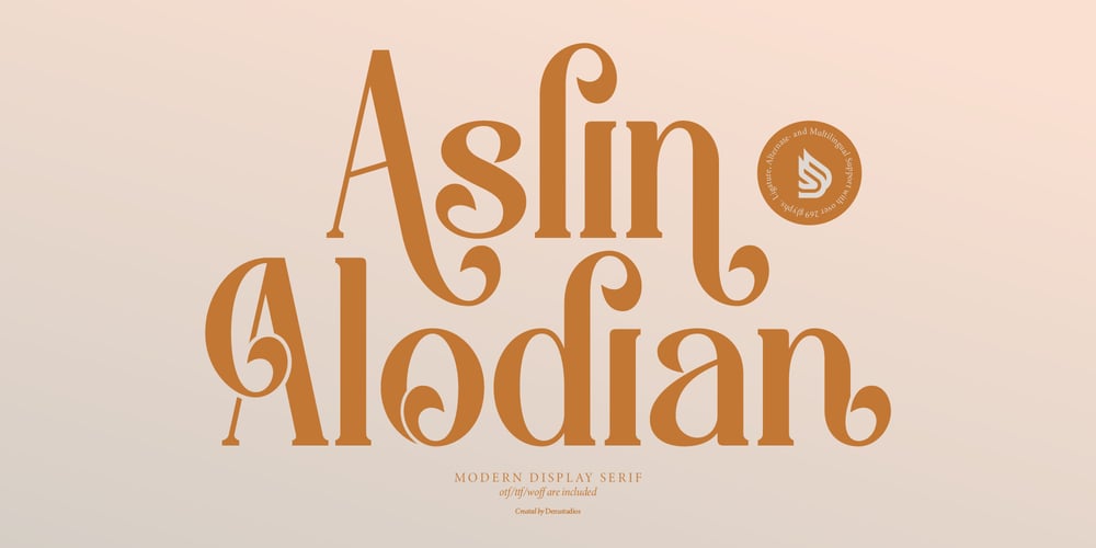 Aslin Alodian font