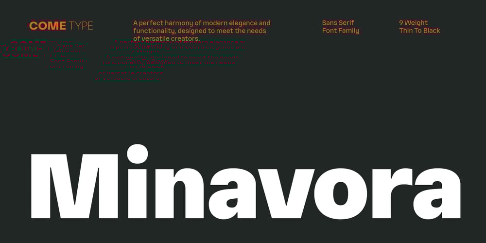 Minavora font