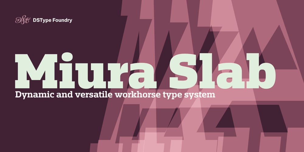 Miura Slab font