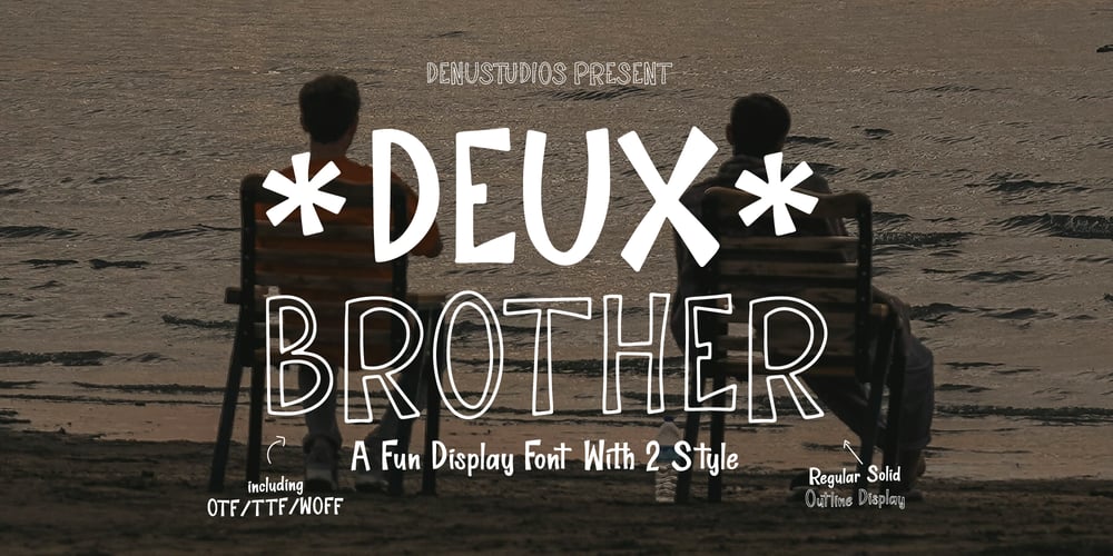 Deux Brother Outline font