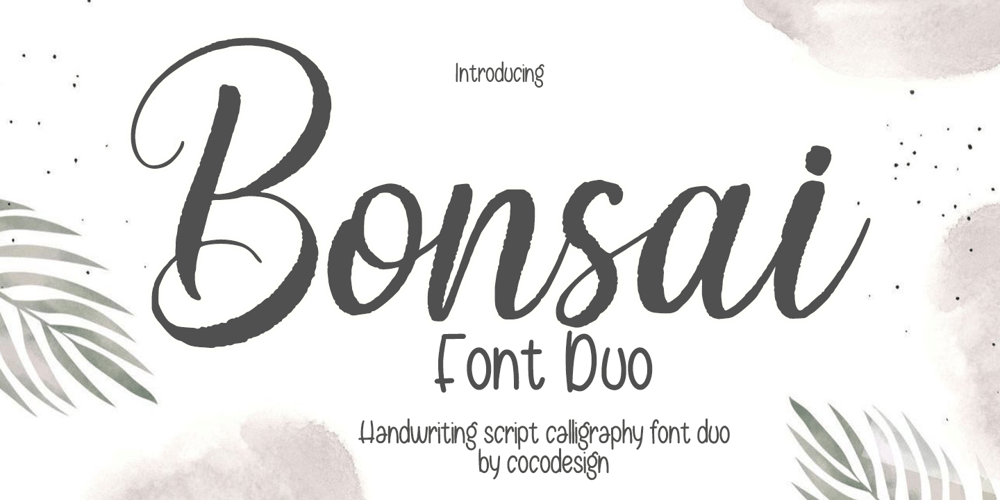 Bonsai Duo font