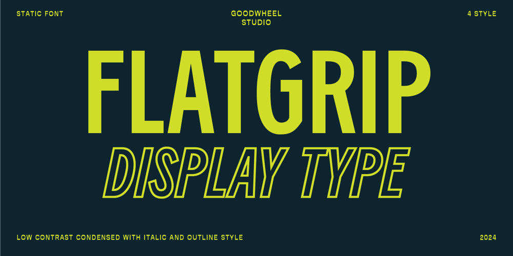GW Flatgrip font
