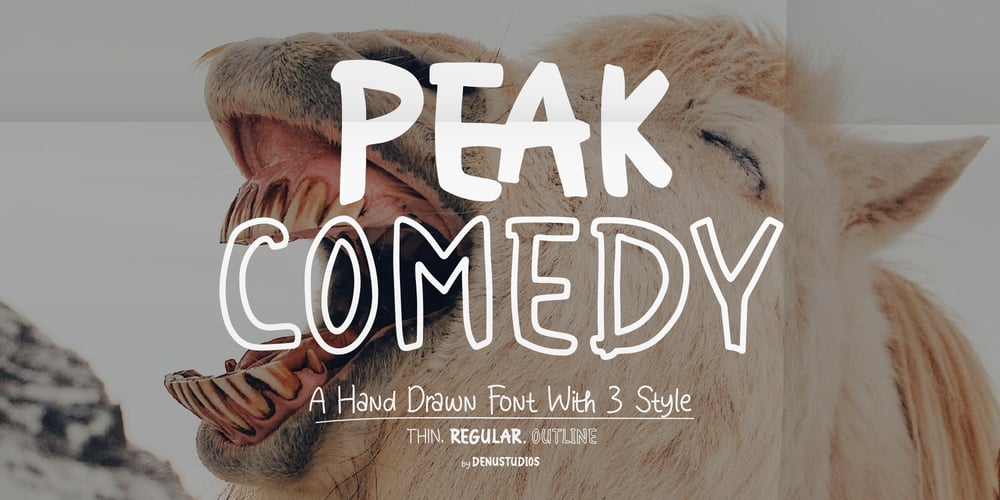 Peak Comedy font
