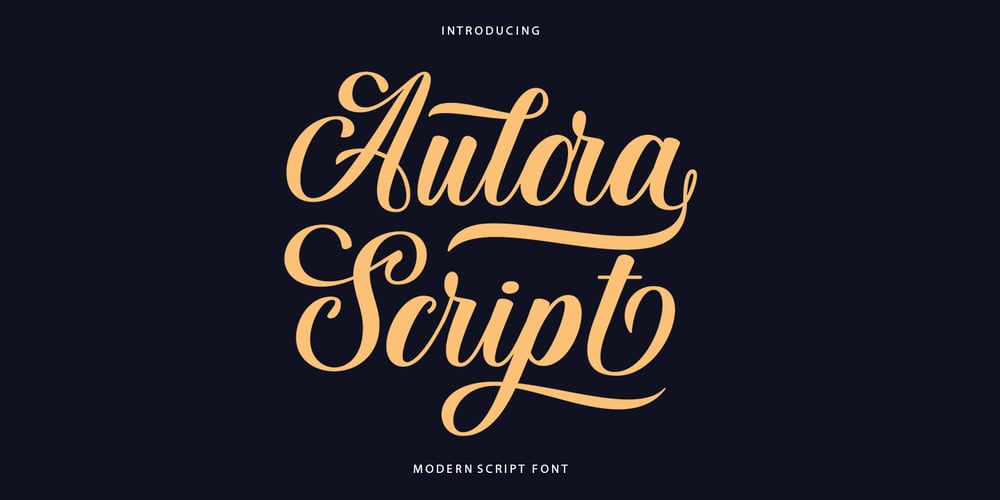 Aulora Script font