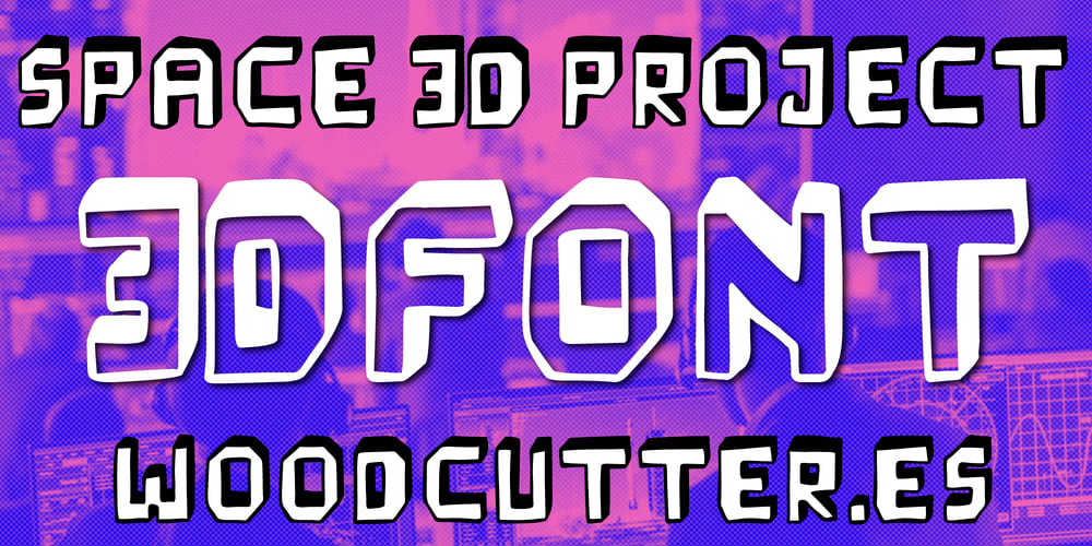 Space 3 D Project font