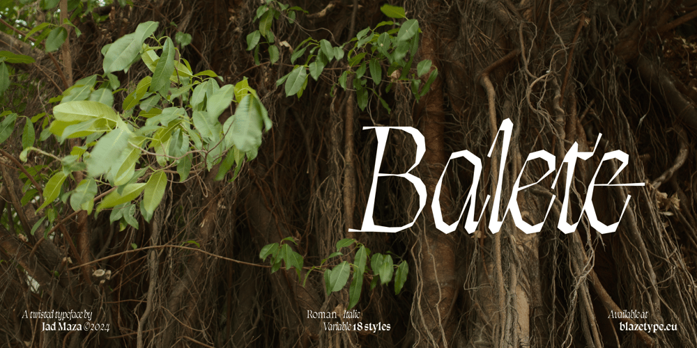 Balete font