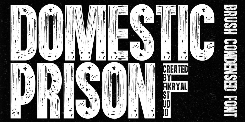 Domestic Prison font