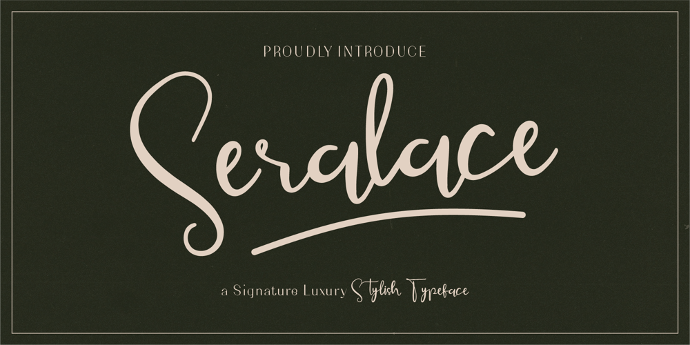 Seralace font