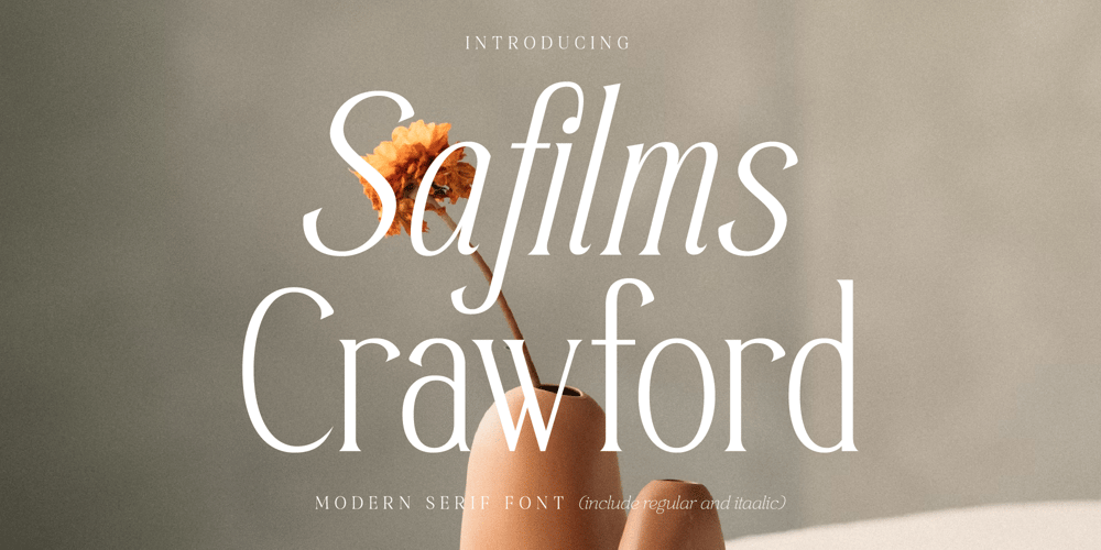 Safilms Crawford font