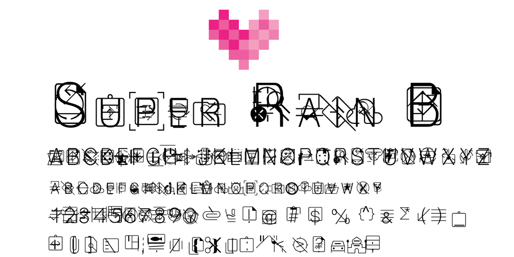 Super Just C font