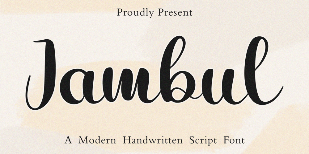 Jambul font