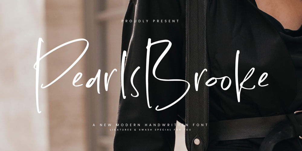 Pearls Brooke font