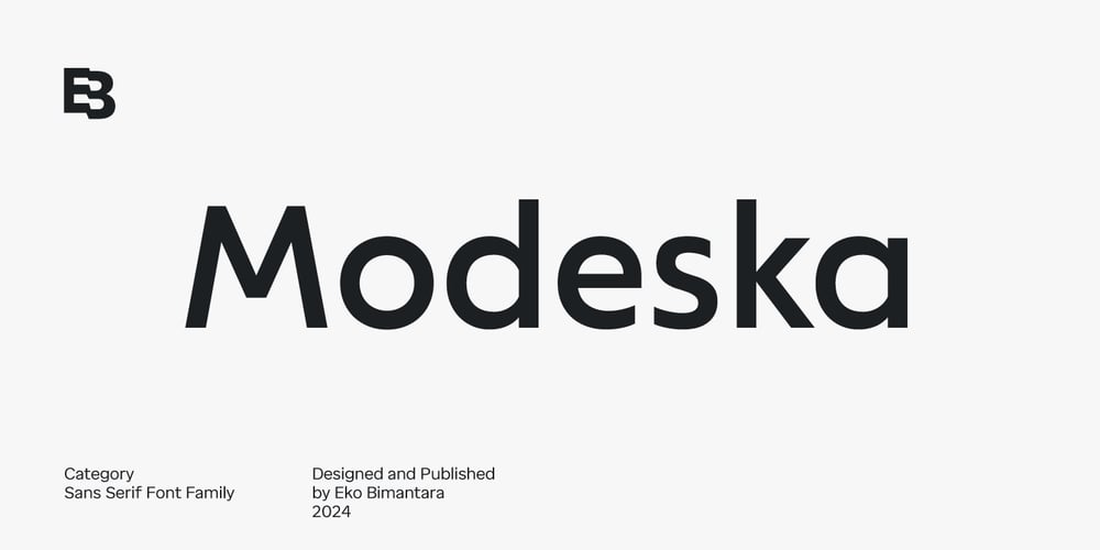 Modeska font