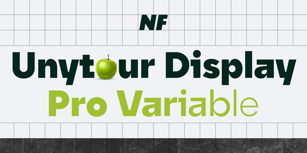 Unytour Display Pro Variable font