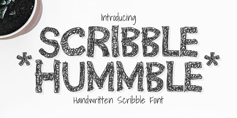 Scribble Hummble font