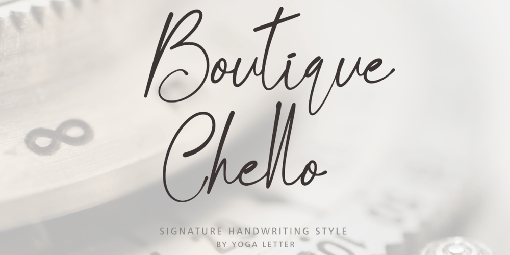 Boutique Chello font
