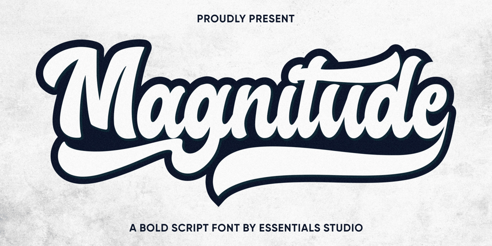 Magnitude Sential font