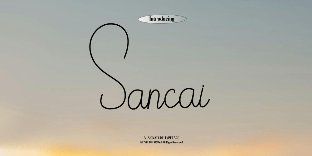Sancai font