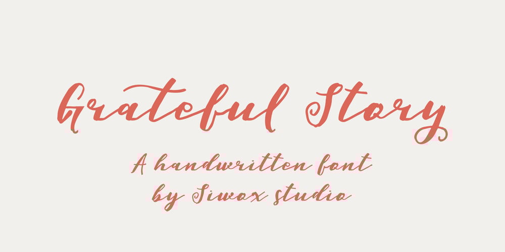 Grateful Story font