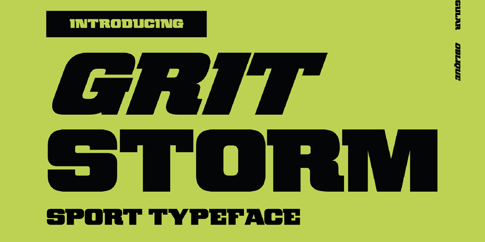 Gritstorm font