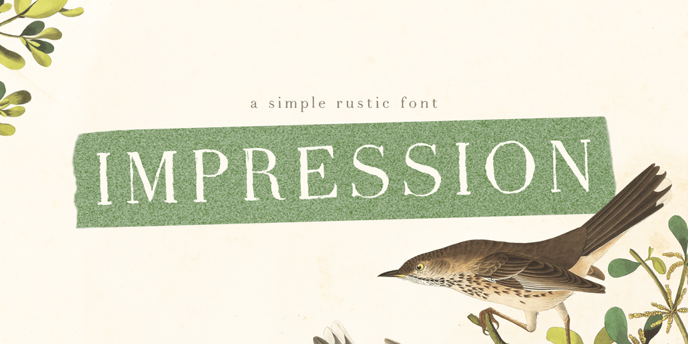 Impression Serif font