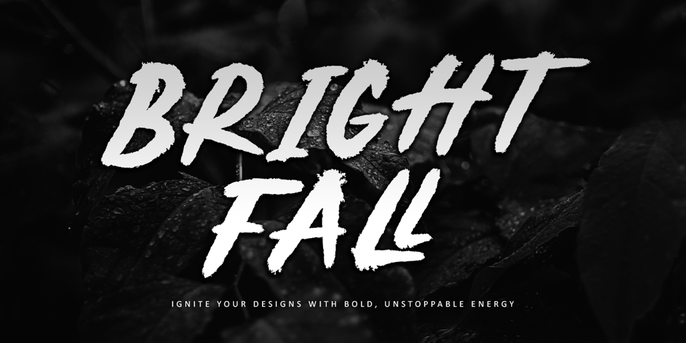 Brightfall font